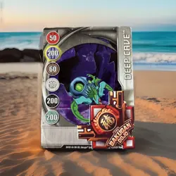 Bakugan New Vestroia Silver Gate Card 🥈 Deep Cave Serial 8/48q - Image 1