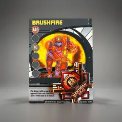 Bakugan Battle Brawlers | Brushfire 🔵 Blue Ability Card | 35/48c Robotallion - Image 1