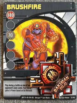 Bakugan Battle Brawlers | Brushfire 🔵 Blue Ability Card | 35/48c Robotallion - Image 2