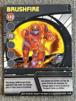 Bakugan Battle Brawlers | Brushfire 🔵 Blue Ability Card | 35/48c Robotallion - Image 3