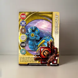 Bakugan New Vestroia | Energize 🥇 Gold Gate Card | Ventus 💨 Brachium | 14/48q - Image 1