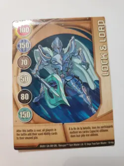 BAKUGAN Bakupearl "LOCK & LOAD" Metal Card 18/48c BA261 - Image 1