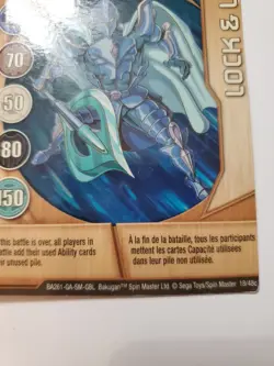 BAKUGAN Bakupearl "LOCK & LOAD" Metal Card 18/48c BA261 - Image 2