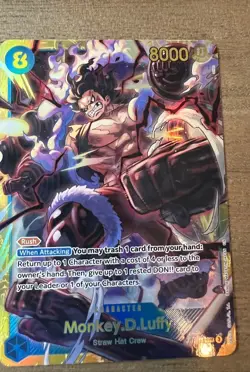 Monkey D. Luffy OP11-118 SEC A Fist of Divine Speed ONE PIECE Card Game English - Image 1