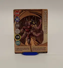 BAKUGAN Battle Brawler "QUICK CHARGE" Metal Card 23/48b BA218 2008 - Image 2