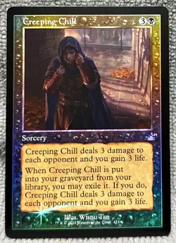 MTG Creeping Chill 453 Foil Retro Frame Ravnica Remastered MTG Card - Image 1