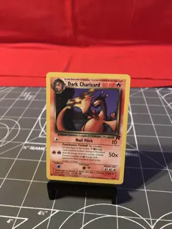 Vintage 2000 Pokemon Dark Charizard 21/82 Non Holo Card HP - Image 1