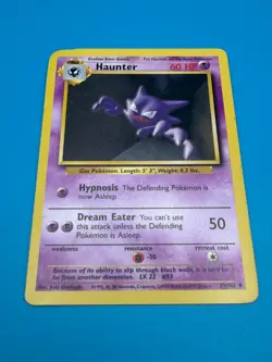 Haunter Pokemon Card - Base Set 29/102 Vintage TCG Collectibles - Lightly Played - Image 3