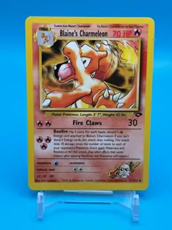 Blaine's Charmeleon Pokemon Card - Gym Challenge Set 031/132 - NM Vintage TCG - Image 1