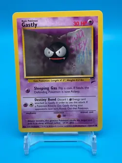 Gastly Pokemon Card - Base Set 2 75/130 - LP Vintage 2000 TCG - Image 1
