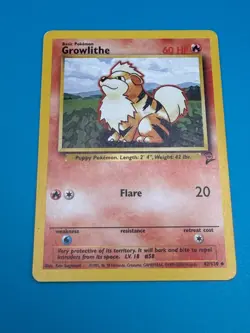 Growlithe - Base Set 2 42/130 - Vintage Pokemon Card Lightly Played 2000 TCG - Image 3