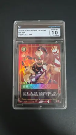 TCG CARD 2025 Riftbound League of Legends origins LEE SIN 257/298 WCG 10 - Image 1