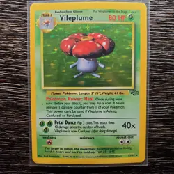 Vileplume - 15/64 - Pokemon Jungle Unlimited Holo Rare Card WOTC Lightly Played - Image 1
