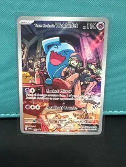 Team Rocket's Wobbuffet 203 Sv: Scarlet & Violet Promo Cards Holo - Image 1