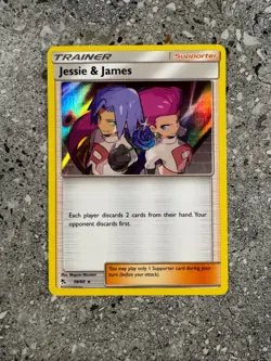 Pokemon TCG Cards Jessie & James 58/68 Hidden Fates Holo Rare MINT - Image 1