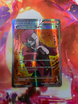 Maxie's Hidden Ball Trick Full Art 158/160 Primal Clash Pokemon Card TCG - Image 4