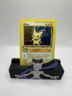 Pokemon Pichu TCG Neo Genesis Holo Rare Card 12/111 1st Edition - Image 1