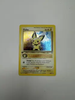 Pokemon Pichu TCG Neo Genesis Holo Rare Card 12/111 1st Edition - Image 3