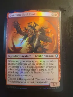 FOIL Gut, True Soul Zealot 180/361 Uncommon Baldur's Gate Magic Goblin MTG LP/NM - Image 1