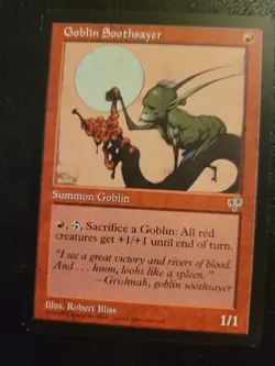 MTG Magic the Gathering Goblin Soothsayer (179/351) Mirage Red LP - Image 1
