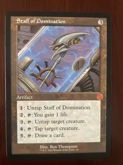 Staff of Domination The Brothers' War: Retro Frame Artifacts Regular - Image 1
