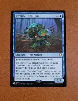 NM Twenty-Toed Toad #016 "The List" Reprint Bloomburrow Commander BLC - Image 1