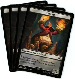 x4 Bird (0016) / Wizard (0014) Double-Sided Token (Foil) - Final Fantasy - MTG - Image 2