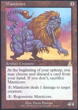 1x Masticore - Foil Moderate Play MTG Magic - Kid Icarus - - Image 1