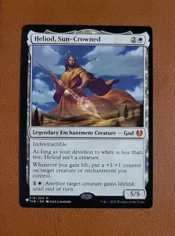NM Heliod, Sun - Crowned 018/254 "The List" Reprint Theros Beyond Death THB - Image 1