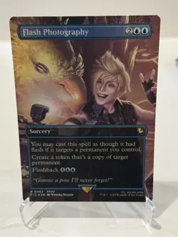 Flash Photography Foil Borderless Final Fantasy MTG NM - Image 1