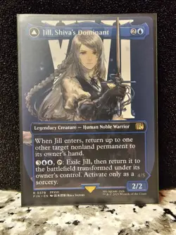 Final Fantasy MTG - Jill, Shiva's Dominant Borderless Rare Non-Foil (Near Mint) - Image 2