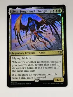 Liesa, Forgotten Archangel FOIL - INR - Rare - Magic MTG Pack Fresh - Image 2