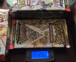 2 Prismatic Evolutions Pokemon Booster packs 23.5g & 23.3g HEAVY!! GOD PACK!U!U - Image 2
