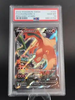Pokemon - Charizard V - Brilliant Stars - 154/172 - Alt Full Art-PSA 10 Gem Mint - Image 1