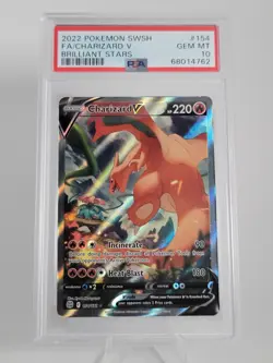 Pokemon - Charizard V - Brilliant Stars - 154/172 - Alt Full Art-PSA 10 Gem Mint - Image 3