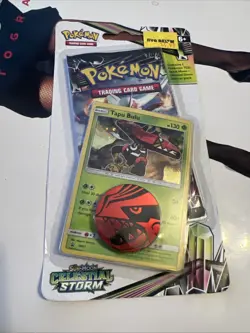 Pokemon Sun & Moon Celestial Storm Checklane Blister Set Tapu Bulu new 820650801976 - Image 1