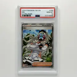 Eri 199/162 Ultra Rare Trainer Pokemon TCG Temporal Forces PSA 10 Gem Mint - Image 1