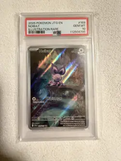 2025 Pokemon TCG NOIBAT 169/159 EN: Journey Together IR PSA 10 GEM MINT - Image 1