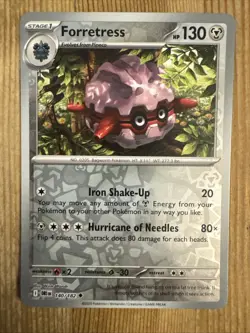 Forretress 140/182 Uncommon Reverse Holo - Pokemon TCG Destined Rivals NM - Image 1