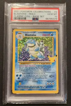 PSA 10 Blastoise #2 Pokemon Celebrations Classic Collection - Image 1
