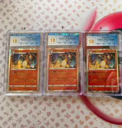 CGC 10 Pristine Charizard 012/100 Pokemon 2020 Japanese Amazing Volt Holo w/Subs - Image 1