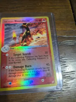 Team Magma's Houndoom 34/95-Team Magma vs Team Aqua Reverse Holo- Pokemon TCG-LP - Image 3