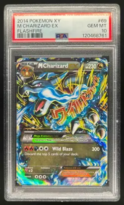 2014 Pokemon XY Flashfire Mega Charizard #69 PSA 10 - Image 1