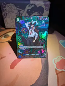 Dracule Mihawk - OP12-030 (SP) The Azure Sea's Seven Foil NM - Image 1