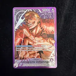 Donquixote Doflamingo Leader Alt Art OP14-060 One Piece TCG English IN-HAND - Image 1