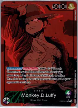 Monkey.D.Luffy (Alt Art) EB02-010 English 25th Collection - One Piece Card - NM - Image 1