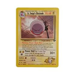 Lt. Surge's Electrode 52/132 Gym Challenge Regular Pokemon Card - Image 1