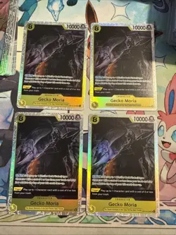4 Gecko Moria - OP14-104 OP14-104 The Azure Sea's Seven Foil Cards - Image 1