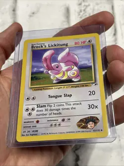 POKEMON Brock's Lickitung 41/132 -- Gym Heroes Vintage Nintendo NM/MT Card WOTC - Image 2
