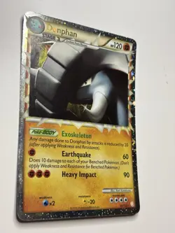 Donphan Prime 107/123 HGSS HeartGold Soulsilver Holo 2010 Pokemon TCG Card LP-MP - Image 2